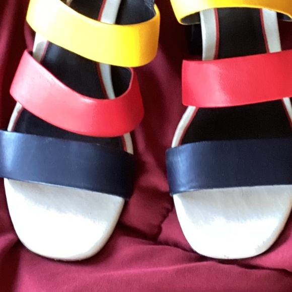 Rag & Bone Reese Block Heel Sandals In Color Multi. EU 38.5 - Picture 7 of 9